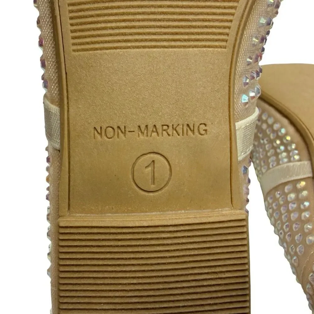 art class™ Faye Mesh Ballet Flats - Size 1 - Beige
